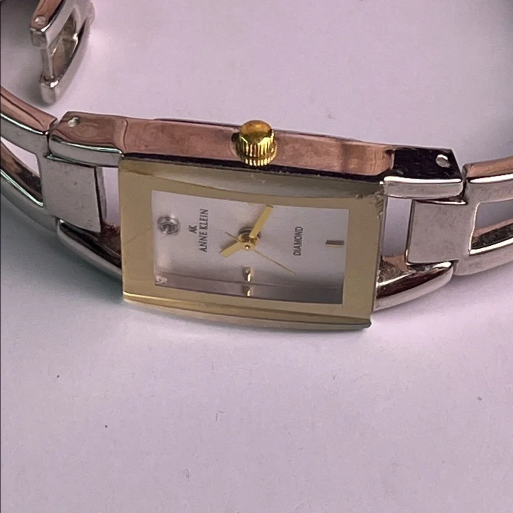 Anne Klein Diamond Silver Women's Watch *READ*